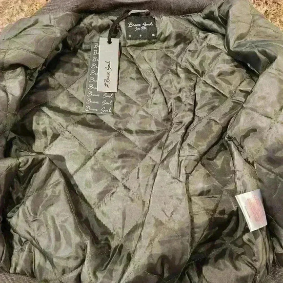 Womens Boohoo Zip through Bomber Jacket XS Khaki - Picture 12 of 14